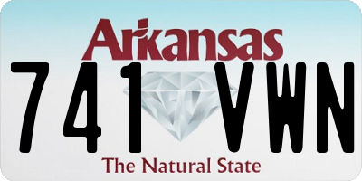 AR license plate 741VWN
