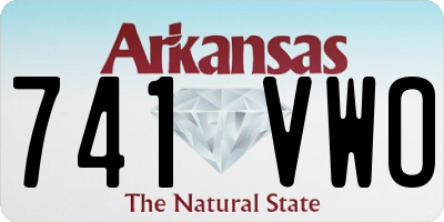 AR license plate 741VWO