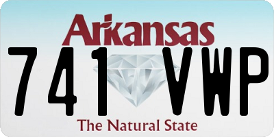 AR license plate 741VWP