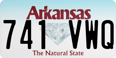 AR license plate 741VWQ