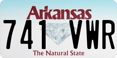 AR license plate 741VWR