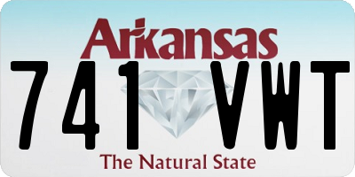 AR license plate 741VWT