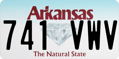 AR license plate 741VWV