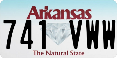 AR license plate 741VWW