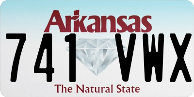 AR license plate 741VWX