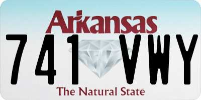 AR license plate 741VWY