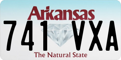 AR license plate 741VXA