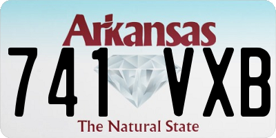 AR license plate 741VXB