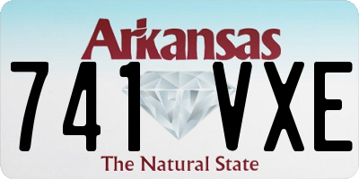 AR license plate 741VXE