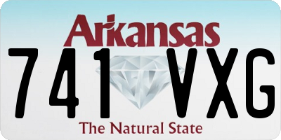 AR license plate 741VXG