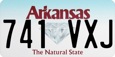 AR license plate 741VXJ
