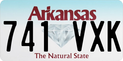 AR license plate 741VXK