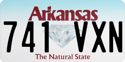 AR license plate 741VXN