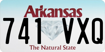 AR license plate 741VXQ