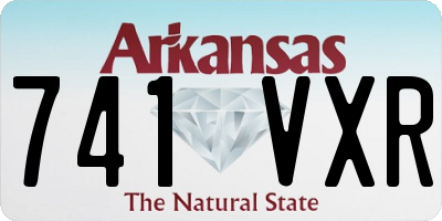 AR license plate 741VXR