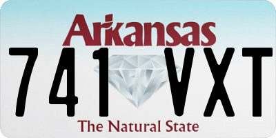 AR license plate 741VXT