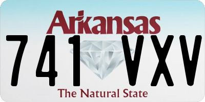 AR license plate 741VXV