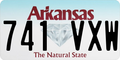 AR license plate 741VXW