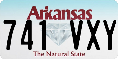 AR license plate 741VXY