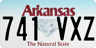 AR license plate 741VXZ