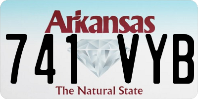 AR license plate 741VYB