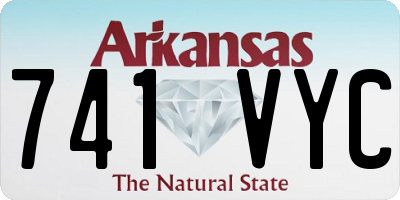 AR license plate 741VYC