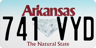 AR license plate 741VYD