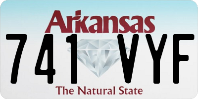 AR license plate 741VYF