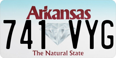 AR license plate 741VYG