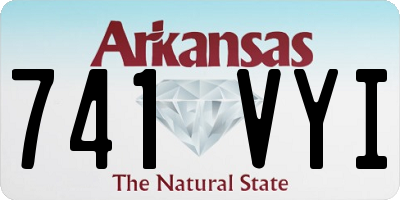AR license plate 741VYI