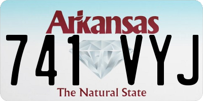 AR license plate 741VYJ