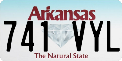 AR license plate 741VYL