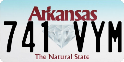 AR license plate 741VYM
