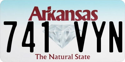 AR license plate 741VYN