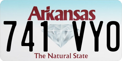 AR license plate 741VYO