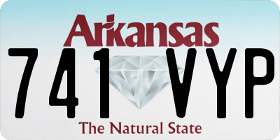 AR license plate 741VYP