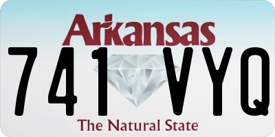 AR license plate 741VYQ