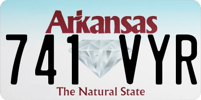 AR license plate 741VYR
