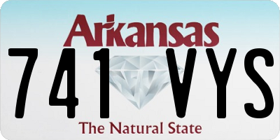 AR license plate 741VYS