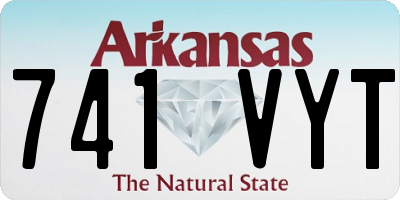 AR license plate 741VYT
