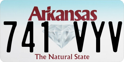 AR license plate 741VYV