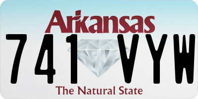 AR license plate 741VYW