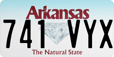 AR license plate 741VYX