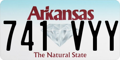 AR license plate 741VYY