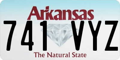 AR license plate 741VYZ