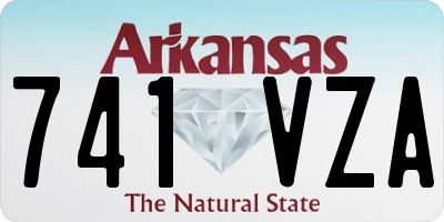 AR license plate 741VZA