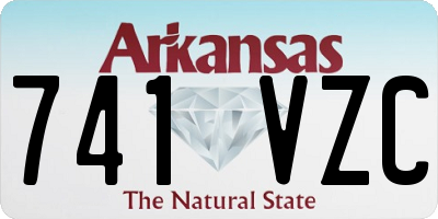 AR license plate 741VZC