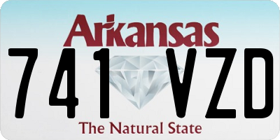 AR license plate 741VZD