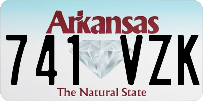 AR license plate 741VZK