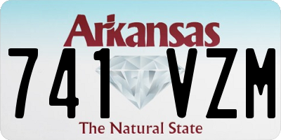 AR license plate 741VZM